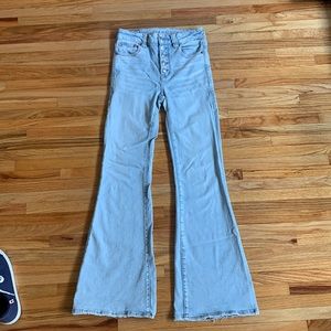 American Eagle Super Hi Rise Flare jeans